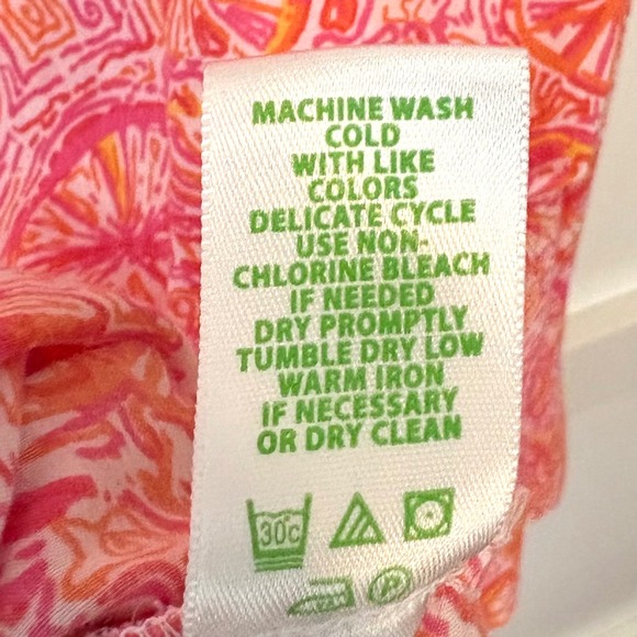 Lilly Pulitzer Women's Pink Bicycle Print Long Sleeve Swim Cover Up in Size S - Picture 12 of 12